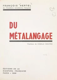 Du métalangage