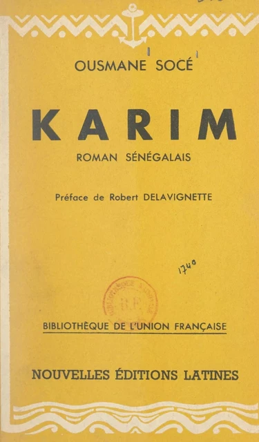 Karim - Ousmane Socé - FeniXX réédition numérique