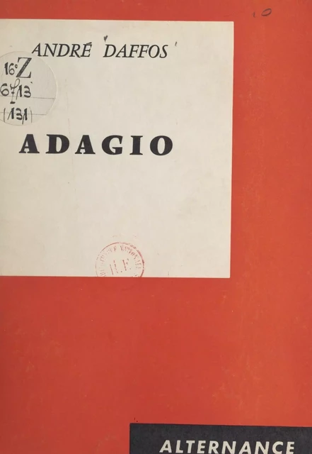 Adagio - André Daffos - FeniXX réédition numérique