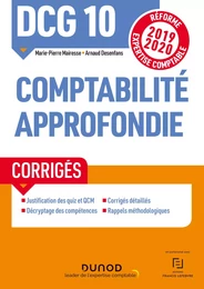 DCG 10 Comptabilité approfondie - Corrigés