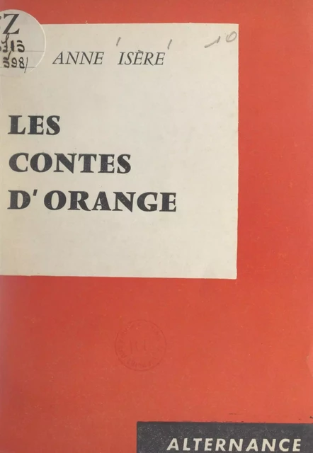 Les contes d'orange - Anne Isère - FeniXX réédition numérique