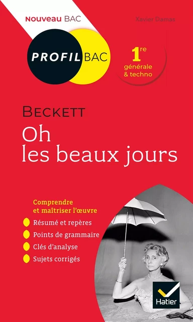 Profil - Beckett, Oh les beaux jours - Xavier Damas - Hatier