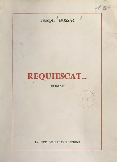 Requiescat... - Joseph Bussac - FeniXX réédition numérique