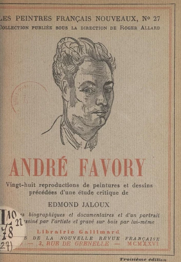 André Favory - Edmond Jaloux - FeniXX réédition numérique