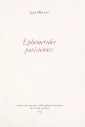 Éphémérides parisiennes