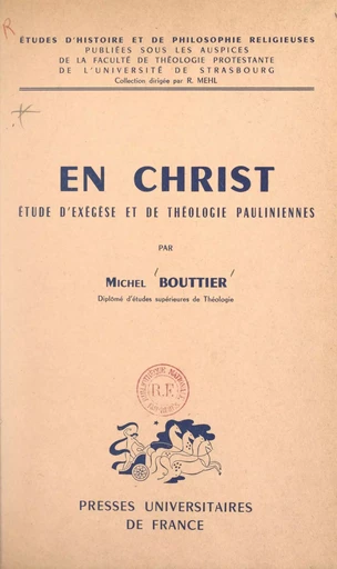 En Christ - Michel Bouttier - FeniXX réédition numérique