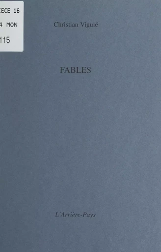 Fables - Christian Viguié - FeniXX réédition numérique