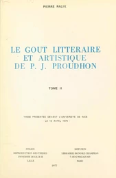 Le goût littéraire et artistique de P. J. Proudhon (2)