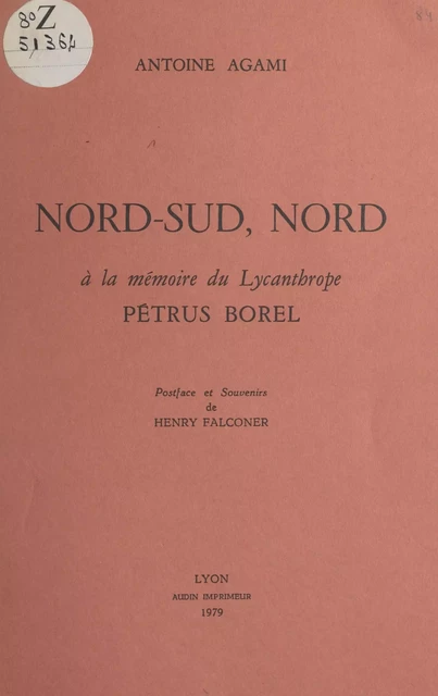 Nord-Sud, Nord - Antoine Agami - FeniXX réédition numérique