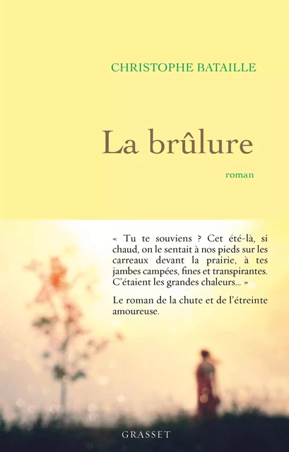 La brûlure - Christophe Bataille - Grasset