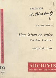 Une saison en enfer, d'Arthur Rimbaud