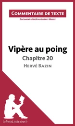 Vipère au poing d'Hervé Bazin - Chapitre 20