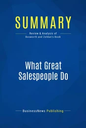 Summary: What Great Salespeople Do