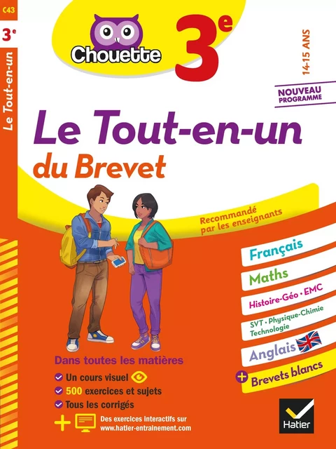 Chouette - Le Tout-en-un du brevet 3e - Gérard Bonnefond, Daniel Daviaud, Nicole Nemni-Nataf, Bernard Revranche, Corinne Touati, Christophe Clavel - Hatier