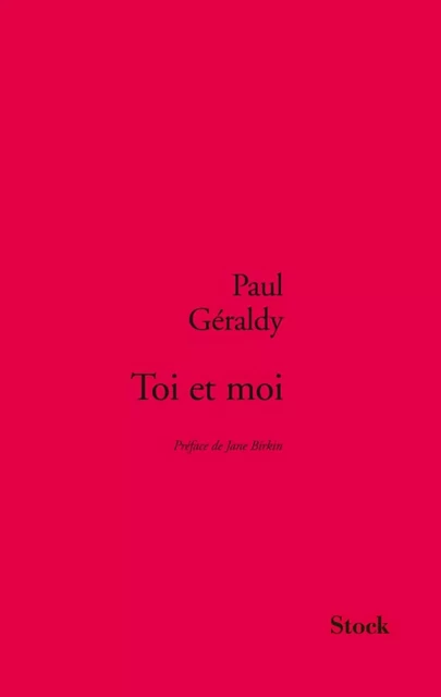 Toi et moi - Paul Géraldy - Stock