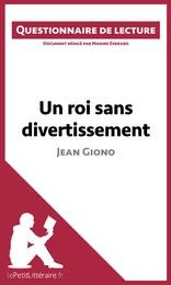 Un roi sans divertissement de Jean Giono