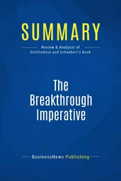 Summary: The Breakthrough Imperative