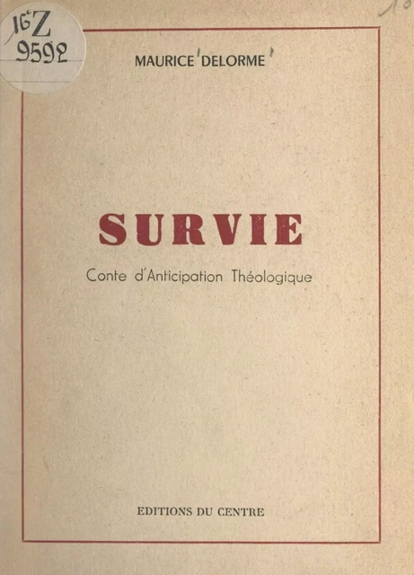 Survie - Maurice Delorme - FeniXX réédition numérique