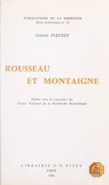 Rousseau et Montaigne