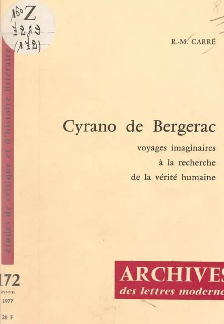 Cyrano de Bergerac - Rose-Marie Carré - FeniXX réédition numérique