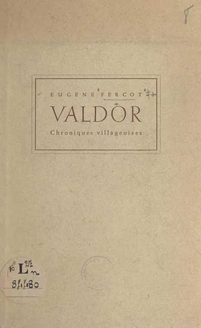 Valdor - Eugène Fercot - FeniXX réédition numérique