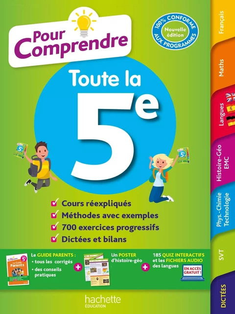 Pour Comprendre Toutes Les Matières 5E - Isabelle de Lisle, Catherine Reynaud, Pierre Reynaud, Sébastien Dessaint, André Michoux, Ana Bessais Caballero, Malorie Gorillot, Ulrike Jacqueroud - Hachette Éducation