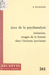 Jeux de la psychanalyse