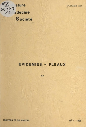 Épidémies, fléaux -  Collectif,  Université de Nantes - FeniXX réédition numérique