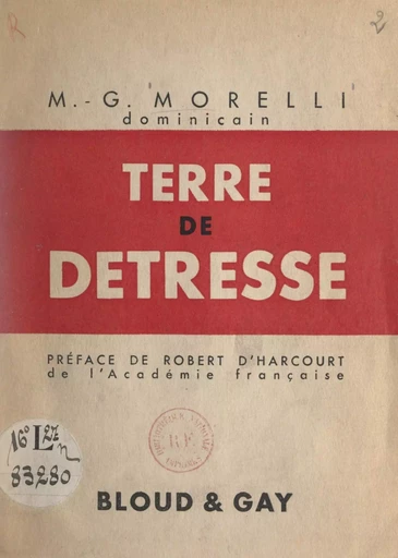 Terre de détresse - M.-G. Morelli - FeniXX réédition numérique