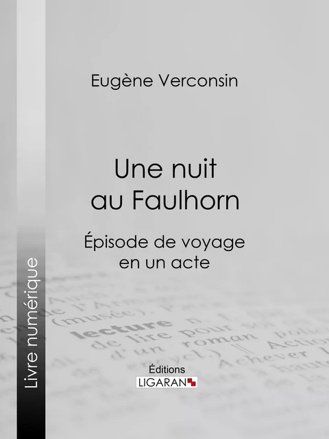 Une nuit au Faulhorn - Eugène Verconsin,  Ligaran - Ligaran