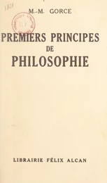 Premiers principes de philosophie