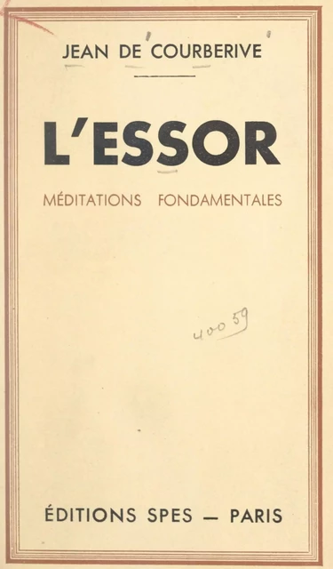 L'essor - Jean de Courberive - FeniXX réédition numérique