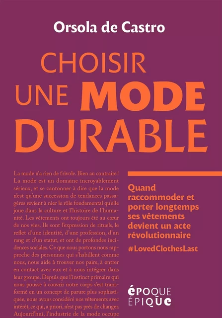 Choisir une mode durable - Orsola de Castro - Marabout