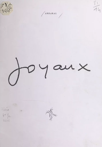 Joyaux - Fernando Arrabal - FeniXX réédition numérique