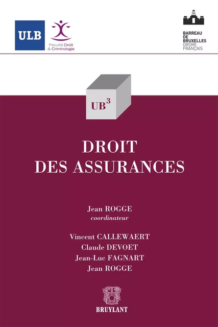 Droit des assurances - Jean Rogge - Bruylant