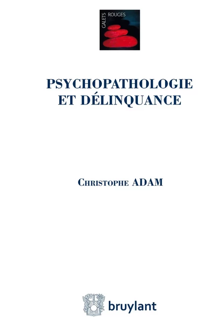 Psychopathologie et délinquance - Christophe Adam - Bruylant