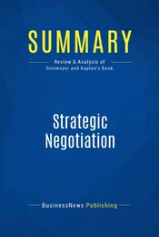 Summary: Strategic Negotiation