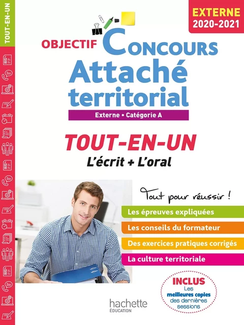 Objectif Concours 2020/2021 Attaché territorial (concours externe) - Gwénaël Gonnin - Hachette Éducation