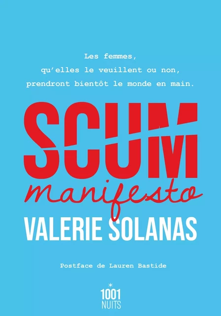 Scum Manifesto - Valerie Solanas - Fayard/Mille et une nuits