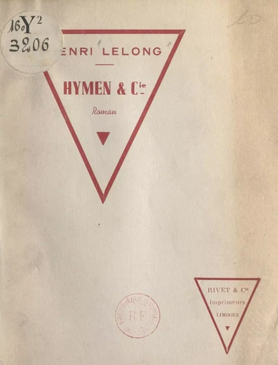 Hymen et Cie - Henri Lelong - FeniXX réédition numérique