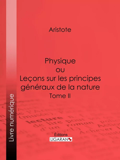 Physique - Aristote Aristote,  Ligaran - Ligaran