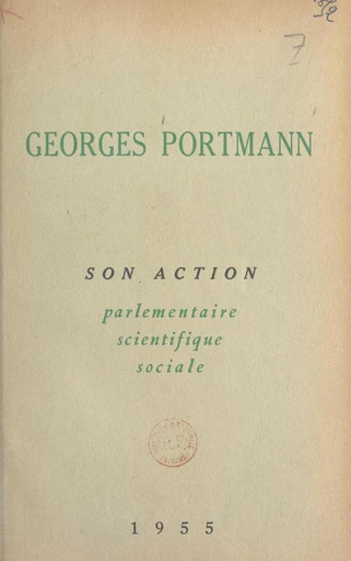 Georges Portmann - Georges Portmann - FeniXX réédition numérique