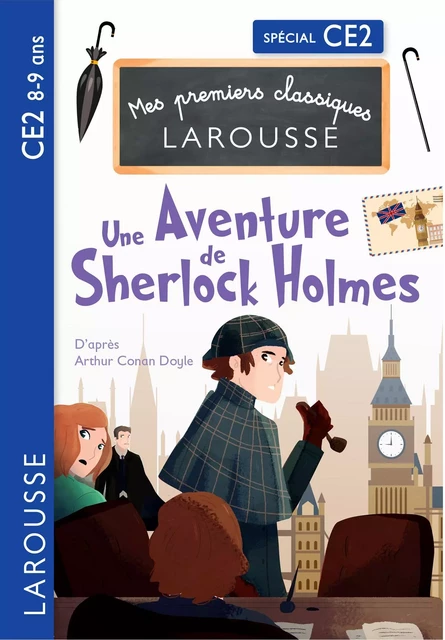 Une aventure de Sherlock Holmes d'après Arthur Conan Doyle - CE2 - Martyn Back, Pascal PHAN - Larousse