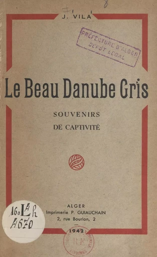 Le beau Danube gris - J. Vila - FeniXX réédition numérique