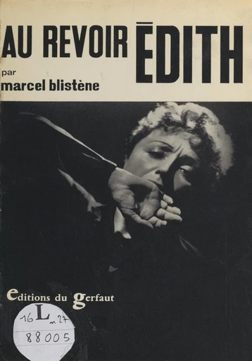 Au revoir Édith... - Marcel Blistène - FeniXX réédition numérique