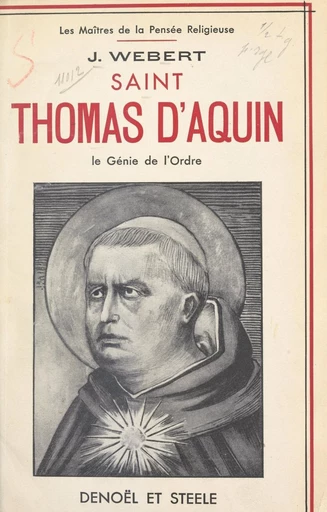 Saint Thomas d'Aquin - Jourdain Webert - FeniXX réédition numérique