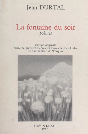 La fontaine du soir - Jean Durtal - FeniXX réédition numérique