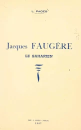 Jacques Faugère, le Saharien