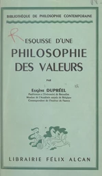 Esquisse d'une philosophie des valeurs