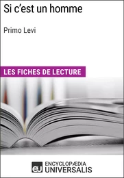 Si c'est un homme de Primo Levi